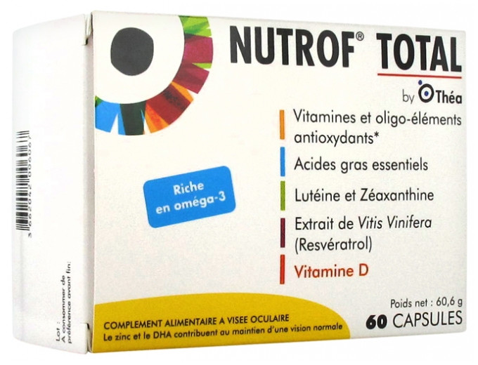 Nutrof Total 60 Capsules - Pharmacie Agnès Praden à Alès
