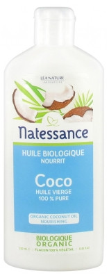 Natessance Huile Coco Bio 250 ml - Pharmacie Agnès Praden à Alès