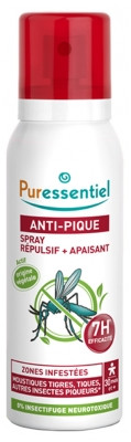 Puressentiel Anti-Pique Spray Répulsif + Apaisant 7H Zones Infestées 75 ml - Pharmacie Agnès Praden à Alès