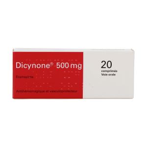 Omedicamed Dicynone 500mg 20 Comprimés  - Pharmacie Agnès Praden à Alès