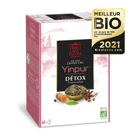 Thés de la Pagode Yinpur Detox 60 sachets - Pharmacie Agnès Praden à Alès