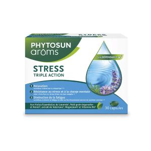 Phytosun Aroms Stress Triple Action aux Huiles Essentielles 30 Capsules - Pharmacie Agnès Praden à Alès