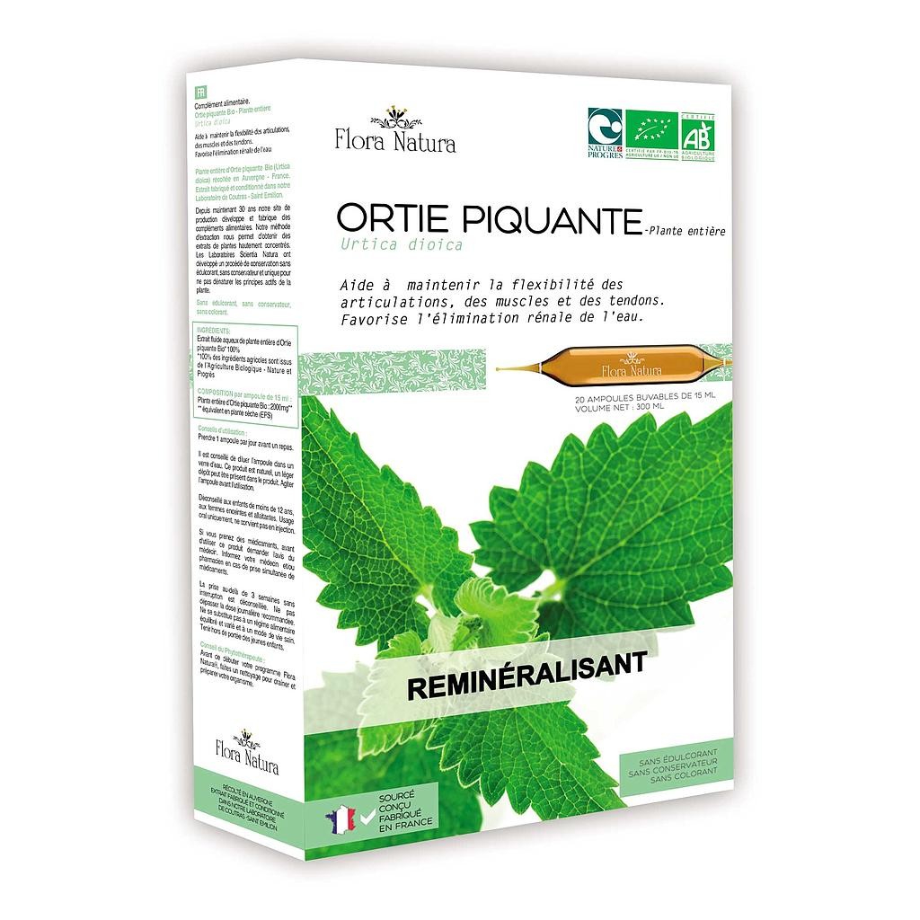 Flora natura ortie piquante bio 20 Ampoules 15 ml - Pharmacie Agnès Praden à Alès
