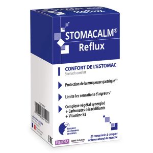 Ineldea Santé Naturelle Stomacalm® Reflux Confort De L’Estomac 20 Comprimés - Pharmacie Agnès Praden à Alès