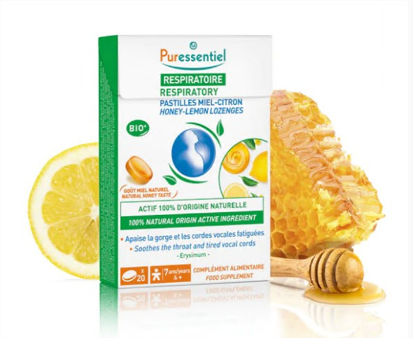 Puressentiel Respiratoire Pastilles Miel Citron x 20 - Pharmacie Agnès Praden à Alès