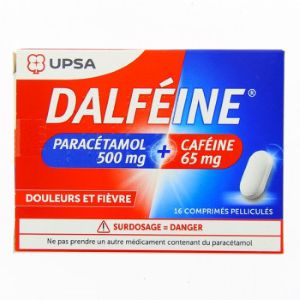 Upsa Dalfeine Paracétamol 500MG + Caféine 65MG x16 - Pharmacie Agnès Praden à Alès