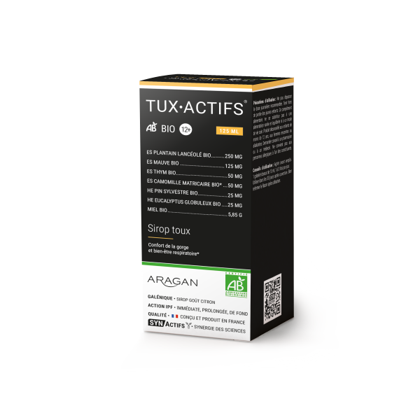 Aragan Tuxi Actifs Bio 12+ 125ml - Pharmacie Agnès Praden à Alès