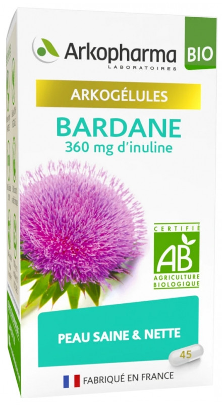 Arkopharma Arkogélules Bardane Bio 45 Gélules - Pharmacie Agnès Praden à Alès
