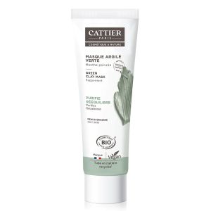 Cattier Argile Masque Argile Verte Menthe Poivrée Bio 100ml - Pharmacie Agnès Praden à Alès