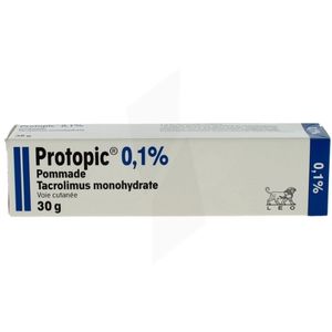 Leo Pharma Protopic 0,1% Pommade Tube 30g  - Pharmacie Agnès Praden à Alès