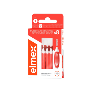 Elmex Brossettes Interdentaires Taille 1, 0.7mm 8 brossettes - Pharmacie Agnès Praden à Alès