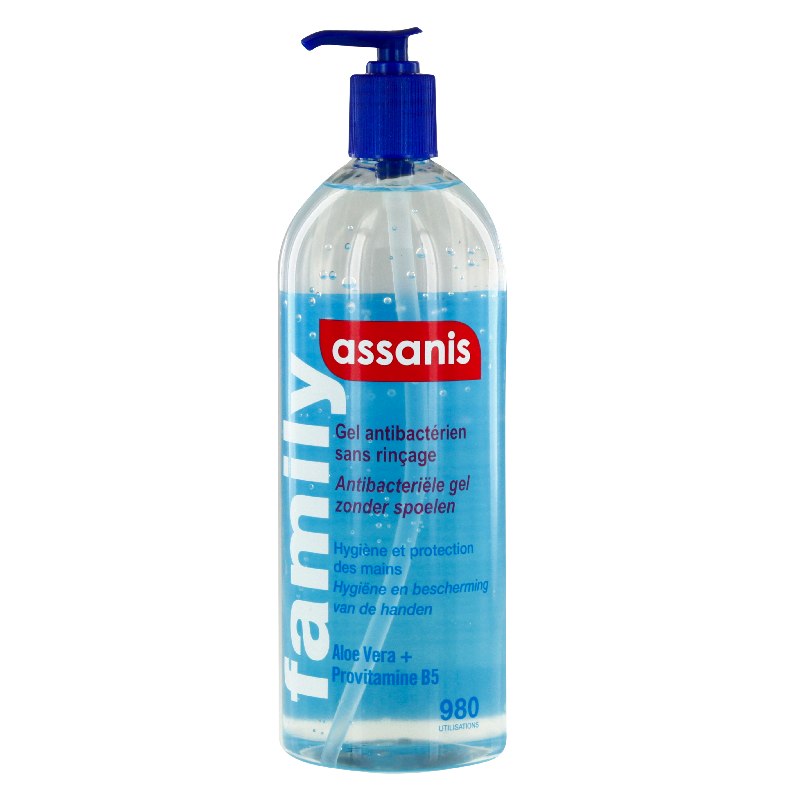 Assanis gel anti-bactérien 980ml - Pharmacie Agnès Praden à Alès
