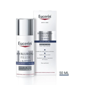 Eucerin Hyaluron Filler Extra Riche Soin de Nuit 50ml - Pharmacie Agnès Praden à Alès