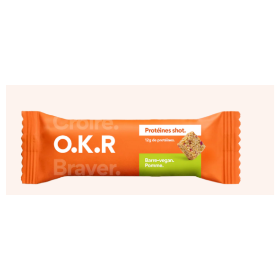 OKR Barre Repas proteine Pomme Cranberry 40g - Pharmacie Agnès Praden à Alès