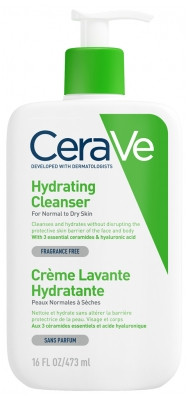 CeraVe Crème Lavante Hydratante 473 ml - Pharmacie Agnès Praden à Alès