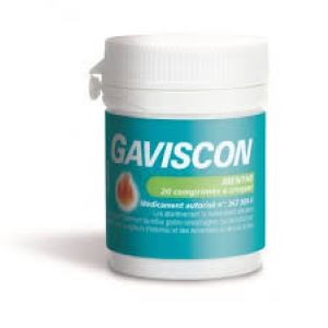 Reckitt Gaviscon Menthe 20 Comprimés à Croquer - Pharmacie Agnès Praden à Alès