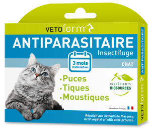 Vetoform Chat 3 pipettes - Pharmacie Agnès Praden à Alès