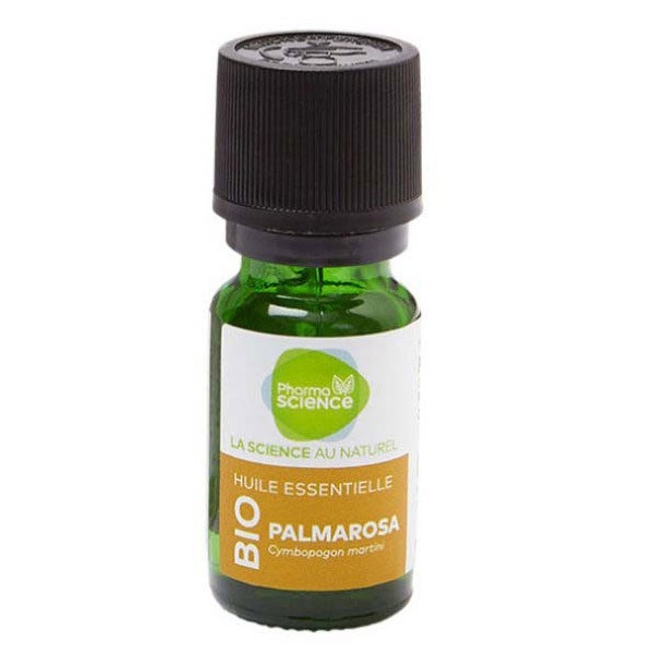 Pharmascience palmarosa bio huile essentielle 10ml - Pharmacie Agnès Praden à Alès