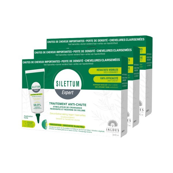 Silettum expert traitement anti-chute 3 x 40ml - Pharmacie Agnès Praden à Alès