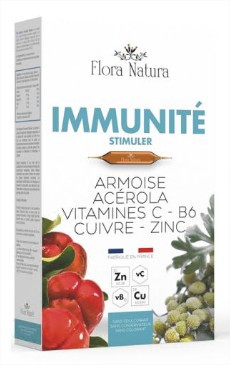 Flora Natura Immunité stimuler 20 ampoules - Pharmacie Agnès Praden à Alès