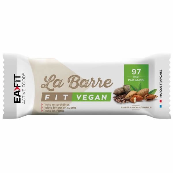 Ea Fit La Barre Fit Vegan Saveur Chocolat-Amande 28 g - Pharmacie Agnès Praden à Alès