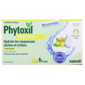 Phytoxil Pastilles Gorge Irritée Miel Citron Menthe 16 Pastilles - Pharmacie Agnès Praden à Alès