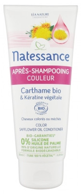 Natessance Après-Shampoing Couleur Carthame Bio & Kératine Végétale 200 ml - Pharmacie Agnès Praden à Alès