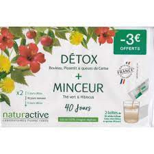 Naturactive Détox + Minceur - 2 x 20 sticks - Pharmacie Agnès Praden à Alès