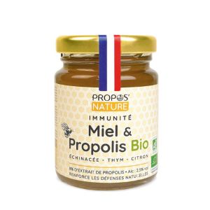 Propos Nature Mélange Immunité Miel & Propolis Bio 125G - Pharmacie Agnès Praden à Alès