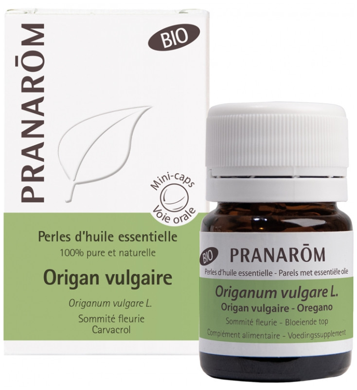 Pranarôm Perles d'Huile Essentielle Origan Vulgaire Bio 60 Perles - Pharmacie Agnès Praden à Alès