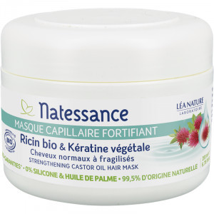 Natessance Masque sublimateur régénérant Huile de ricin - 200ml - Pharmacie Agnès Praden à Alès
