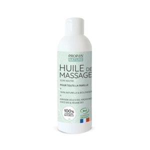 Propos'Nature Huile De Massage Soin Neutre Bio 200ml - Pharmacie Agnès Praden à Alès