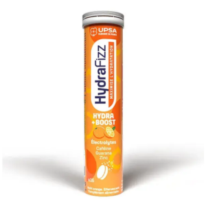 Upsa Hydrafizz Boost Goût Orange - 16 Comprimés Effervescents - Pharmacie Agnès Praden à Alès