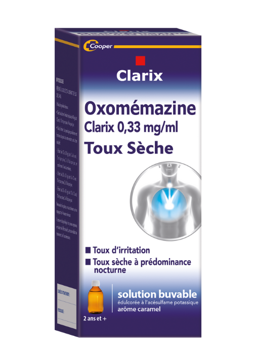 Cooper Clarix Toux sèche Oxomémazine 150 ml - Pharmacie Agnès Praden à Alès