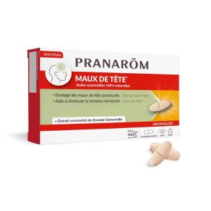 Pranarôm Aromalgic Maux de Tête 8 Comprimés - Pharmacie Agnès Praden à Alès