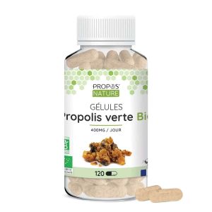 Propos'Nature Propolis Verte Bio 120 Gélules - Pharmacie Agnès Praden à Alès