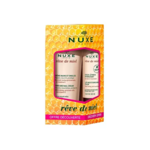 Nuxe Rêve de Miel Crème Mains et Ongles 30 ml + Stick Lèvres Hydratant 4 g - Pharmacie Agnès Praden à Alès