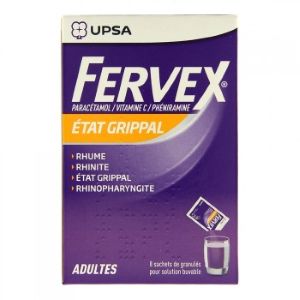 Upsa Fervex 8 Sachets de Granulés - Pharmacie Agnès Praden à Alès