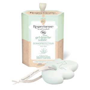 Respectueuse Mon Gel Douche Solide Dermoprotecteur Bio Parfum Aloe Vera 75g - Pharmacie Agnès Praden à Alès