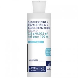 Biogaran Chlorhexidine / Benzalkonium / Alcool 250 ml - Pharmacie Agnès Praden à Alès