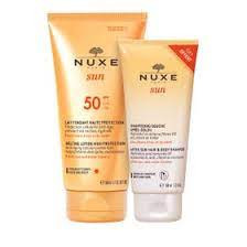 Nuxe SUN - Lait Fondant Haute Protection SPF50 150ml + Shampooing Douche Après-Soleil 100ml Offert - Pharmacie Agnès Praden à Alès