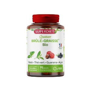 Super Diet Quatuor Maté Brûle-Graisse Bio 150 Comprimés - Pharmacie Agnès Praden à Alès