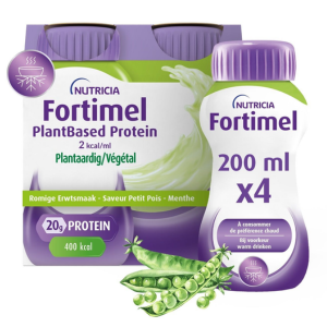 Fortimel PlantBased Protein Petit-Pois & Menthe 4 x 200ml - Pharmacie Agnès Praden à Alès