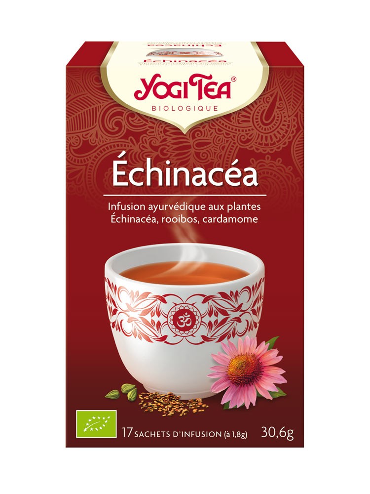 Yogi Tea Infusion Échinacéa 17 Sachets - Pharmacie Agnès Praden à Alès