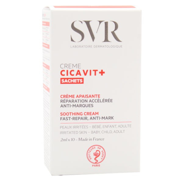 SVR Cicavit Crème Apaisante 10 Sachets - Pharmacie Agnès Praden à Alès