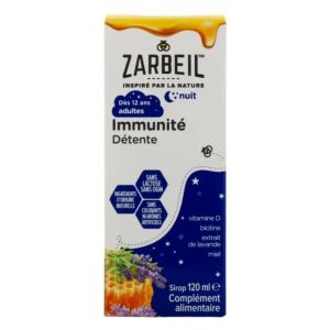 Zarbeil Sirop Immunité Adultes Nuit 120 ml - Pharmacie Agnès Praden à Alès