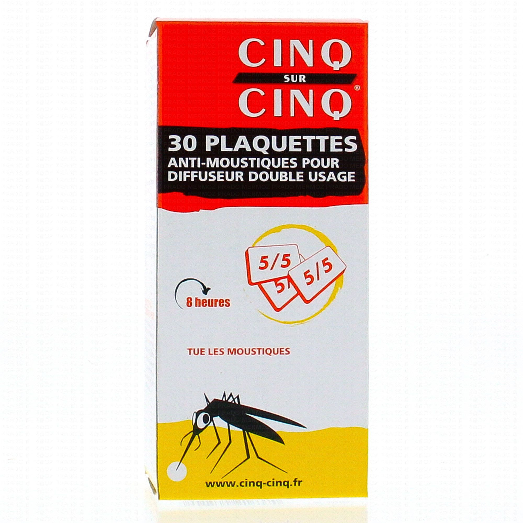 Cinq Sur Cinq plaquettes pour diffuseur x30 - Pharmacie Agnès Praden à Alès