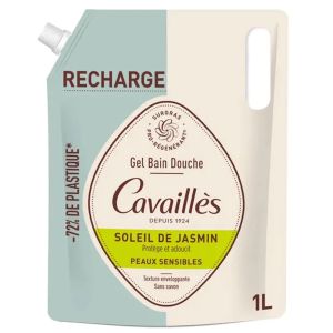 Rogé Cavaillès Surgras Pro-Régénérant Eco-Recharge Gel Bain Douche Soleil de Jasmin 1L - Pharmacie Agnès Praden à Alès