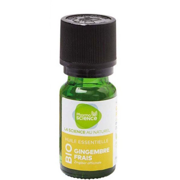 Pharmascience gingembre frais bio huile essentielle 5ml - Pharmacie Agnès Praden à Alès