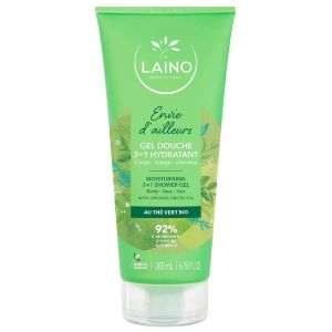 Laino Envie d'Ailleurs Gel Douche 3 en 1 au Thé Vert Bio 200ml - Pharmacie Agnès Praden à Alès